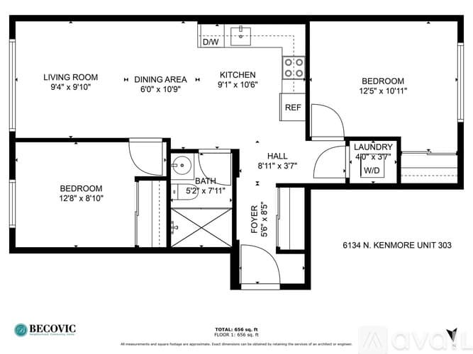 Chicago Apartment: 6134 N Kenmore Ave