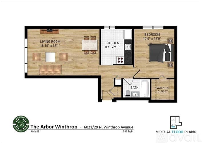 Chicago Apartment: 6029 N Winthrop Ave