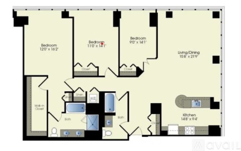 Chicago Apartment: 230 W Washington St