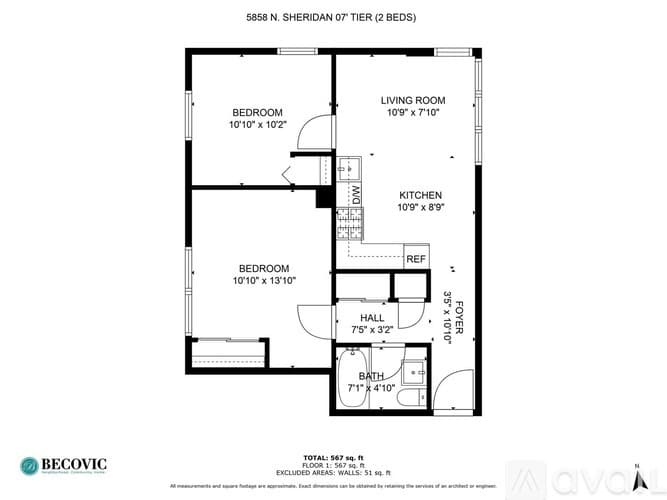 Chicago Apartment: 5858 N Sheridan Rd