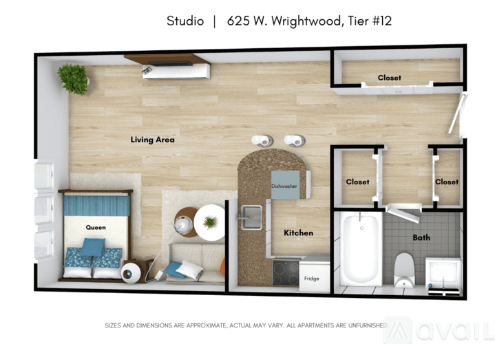 Chicago Apartment: 625 W Wrightwood Ave