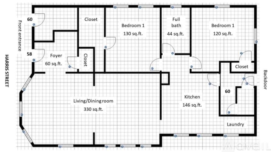 Fairfield Apartment: 58 Harris St