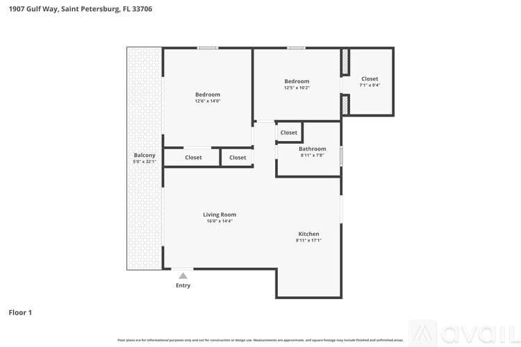 St. Pete Beach Apartment: 1907 Gulf Way