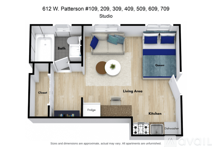 Chicago Apartment: 612 W Patterson Ave
