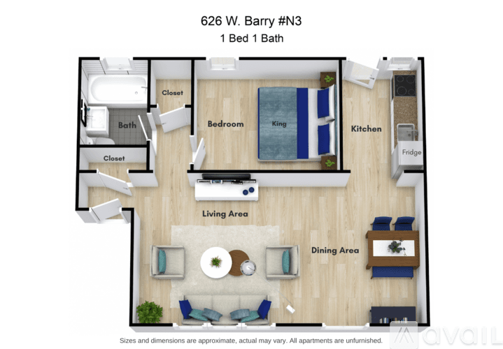 Chicago Apartment: 620 W Barry Ave