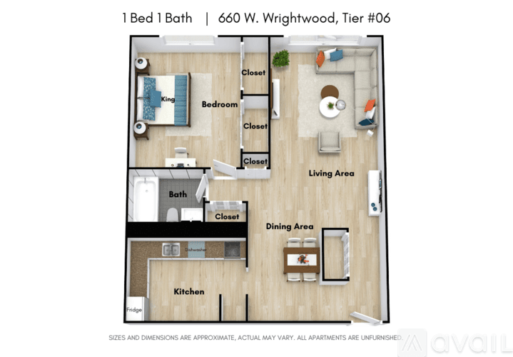 Chicago Apartment: 660 W Wrightwood Ave
