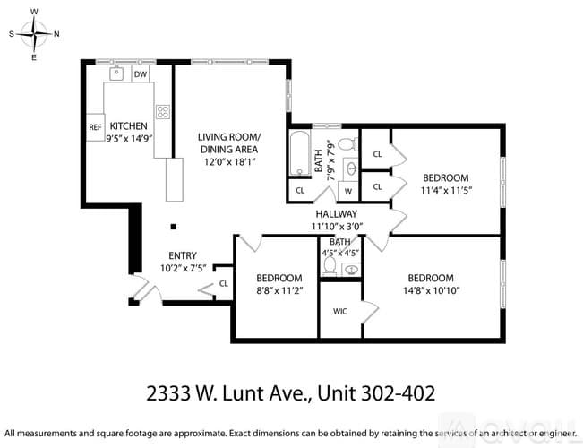 Chicago Apartment: 2333 W Lunt Ave
