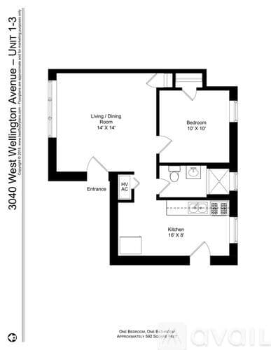 Chicago Apartment: 3040 W Wellington