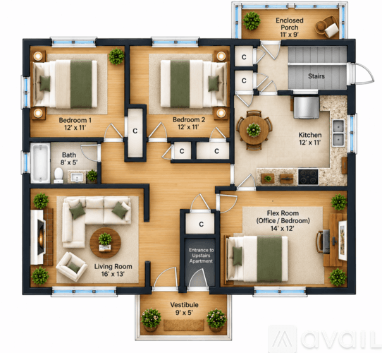 Newton Apartment: 108 110 Manet Rd
