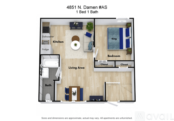 Chicago Apartment: 4851 N Damen Ave