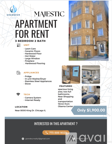 Chicago Apartment: 8015 South Eberhart Avenue