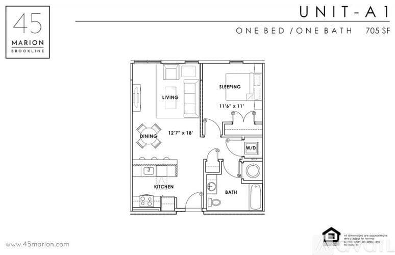 Brookline Apartment: 45 Marion St