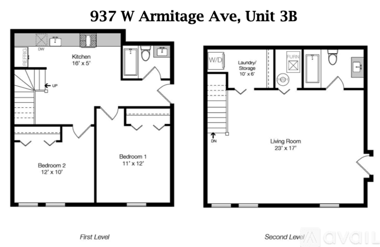 Chicago Apartment: 935 W Armitage Ave