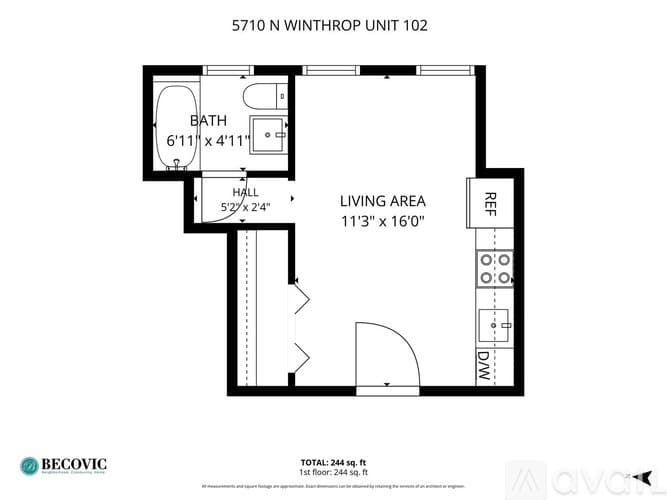 Chicago Apartment: 5710 N Winthrop Ave