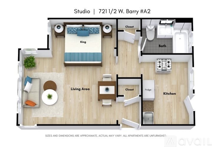 Chicago Apartment: 723 W Barry Ave