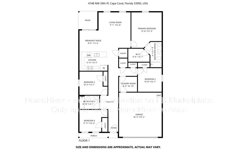 Cape Coral House: 4748 NW 39th Pl