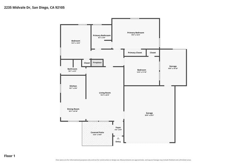 San Diego House: 2235 Midvale Dr