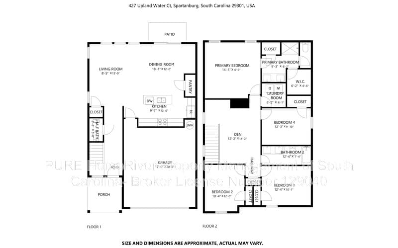 Spartanburg House: 427 Upland Water Ct