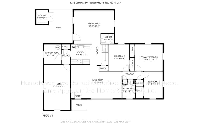 Jacksonville House: 6218 Carranza Dr
