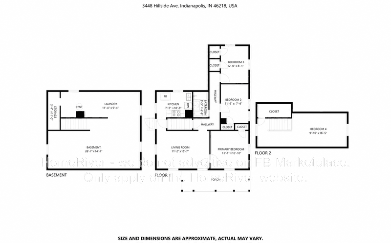 Indianapolis House: 3448 Hillside Ave