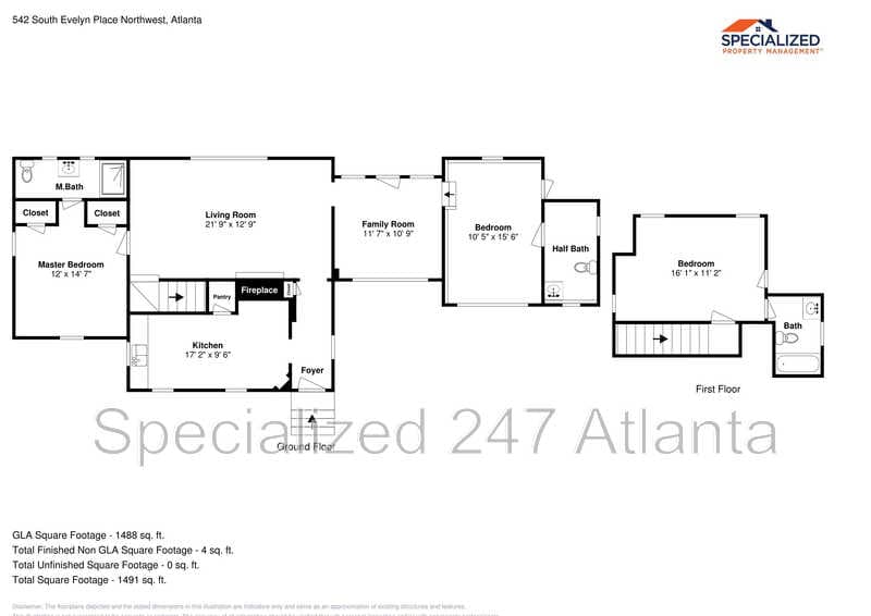 Atlanta House: 542 S Evelyn Pl NW