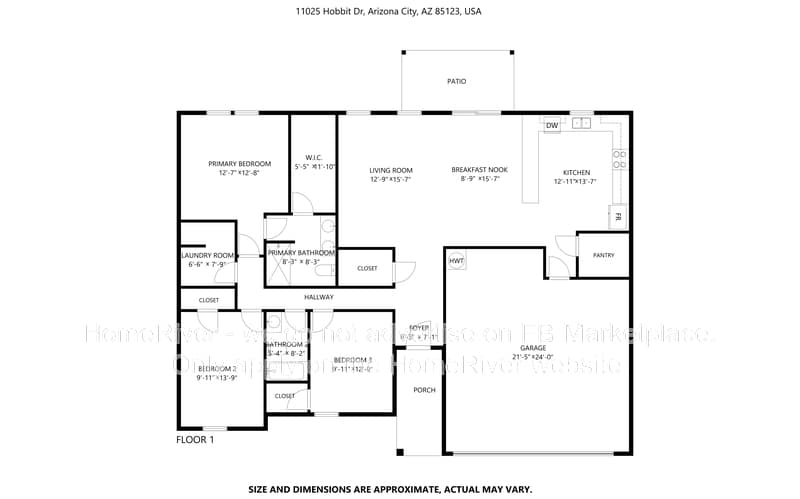 Arizona City House: 11025 Hobbit Dr