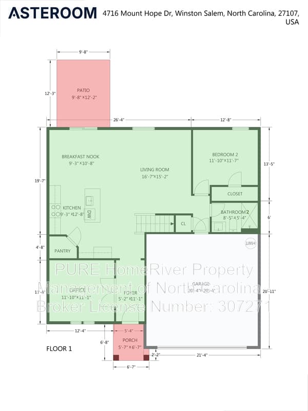 Winston Salem House: 4716 Mount Hope Dr