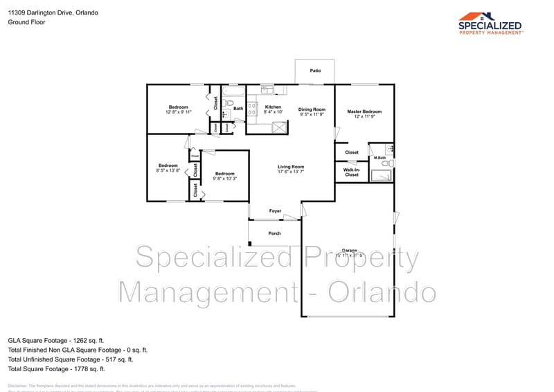 Orlando House: 11309 Darlington Dr