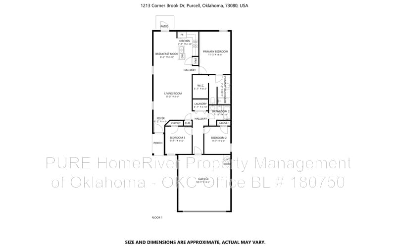 Purcell House: 1213 Corner Brook Dr