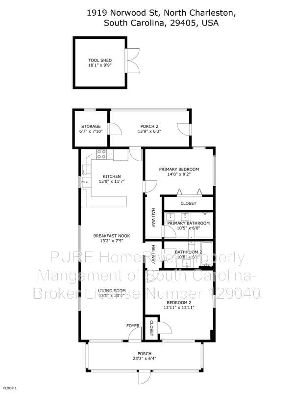 North Charleston House: 1919 Norwood St
