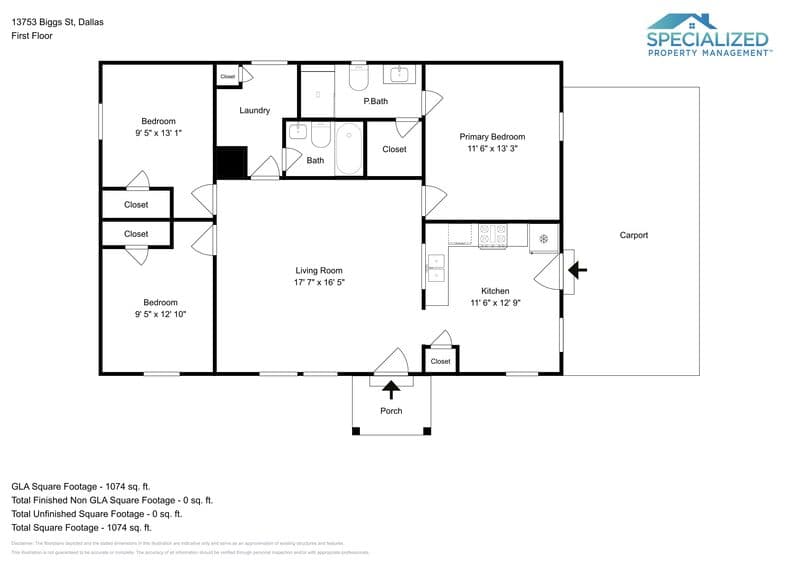 Dallas House: 13753 Biggs St
