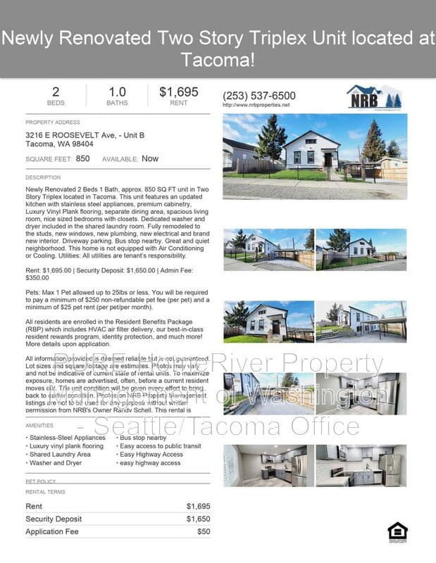 Tacoma Condo: 3216 E Roosevelt Ave