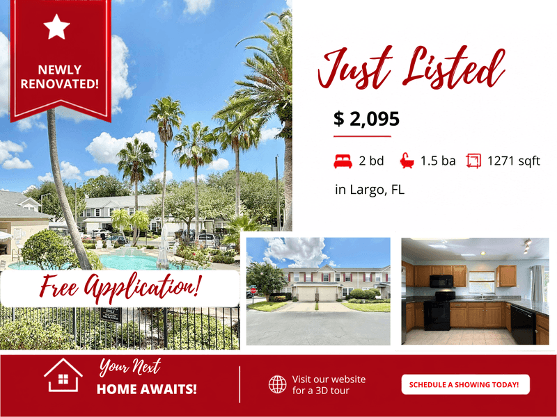 Largo Townhome: 8006 Thoroughbred Loop - 1