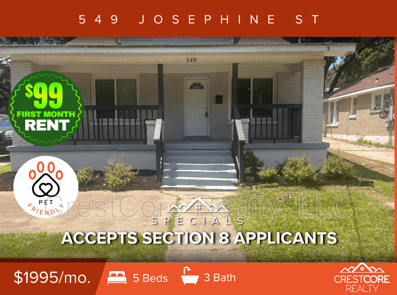 Memphis House: 549 Josephine St
