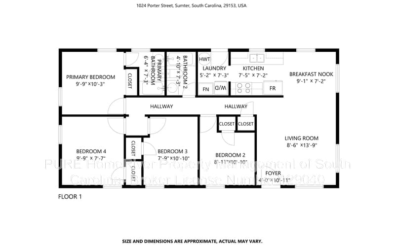SUMTER House: 1024 PORTER ST