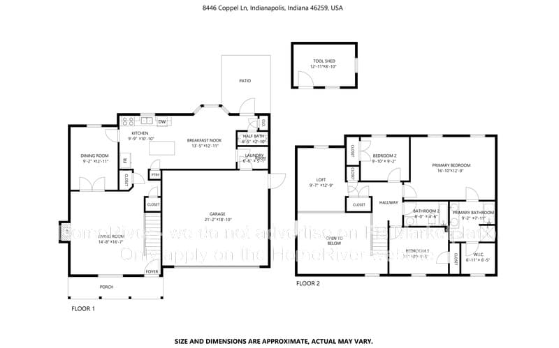 Indianapolis House: 8446 Coppel Ln