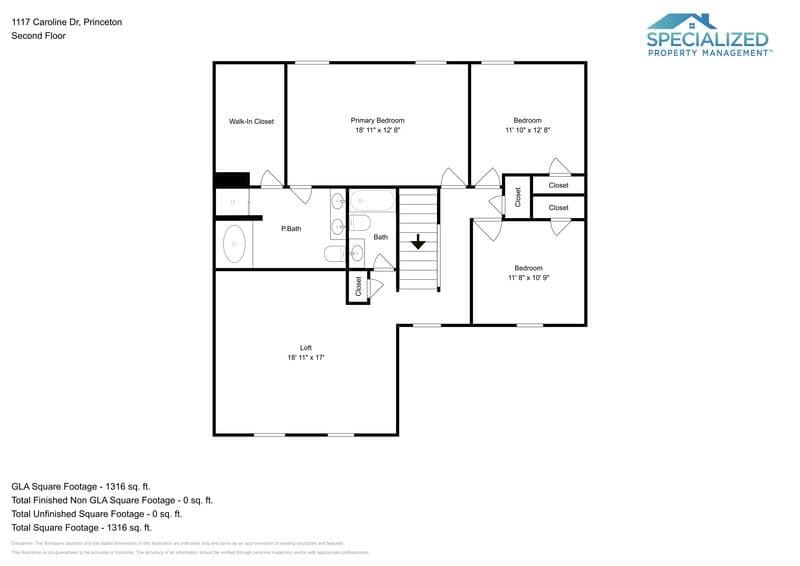 Princeton House: 1117 Caroline Dr