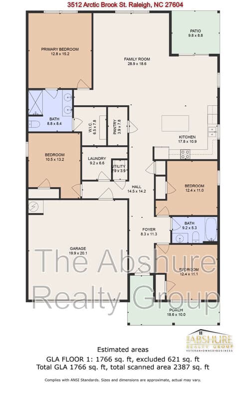 Raleigh House: 3512 Arctic Brook Street