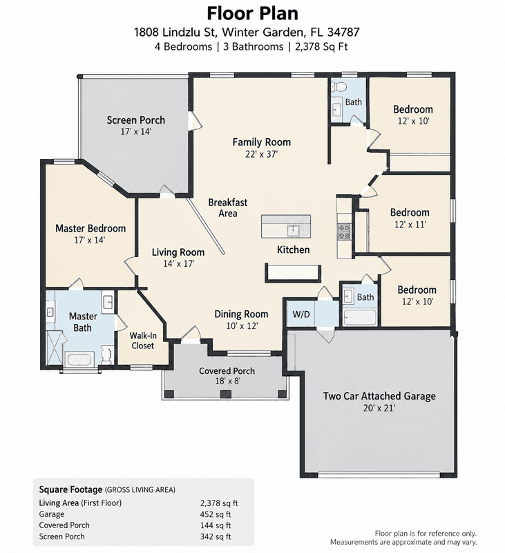 Winter Garden House: 1808 Lindzlu Street