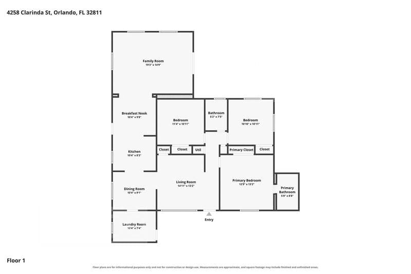 Orlando House: 4258 Clarinda St