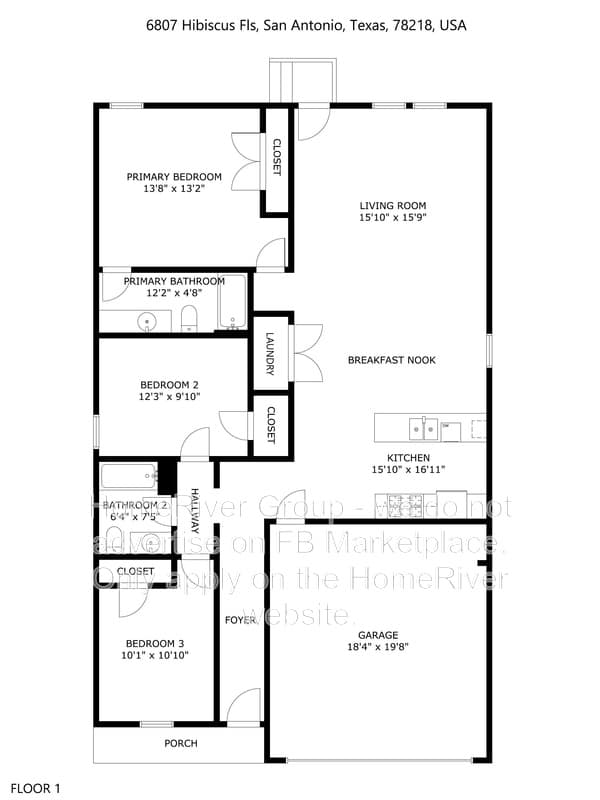 San Antonio House: 6807 Hibiscus Fls