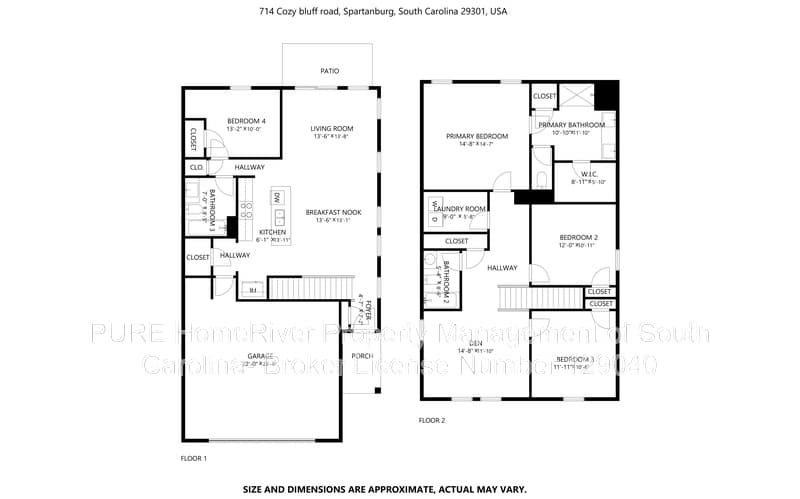 Spartanburg House: 714 Cozy Bluff Rd