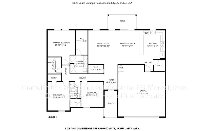 Arizona City House: 13622 S Durango Rd