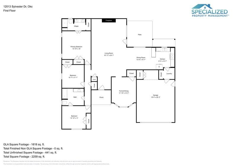 Oklahoma City House: 12013 Sylvester Dr