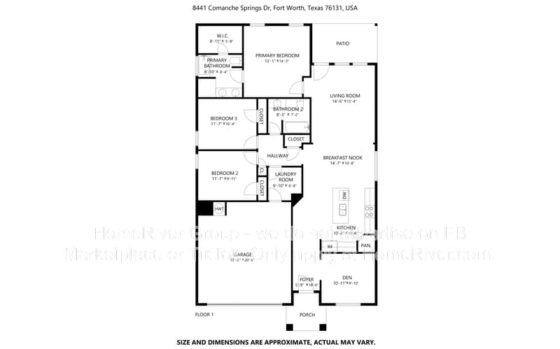 Fort Worth House: 8441 Comanche Springs Dr