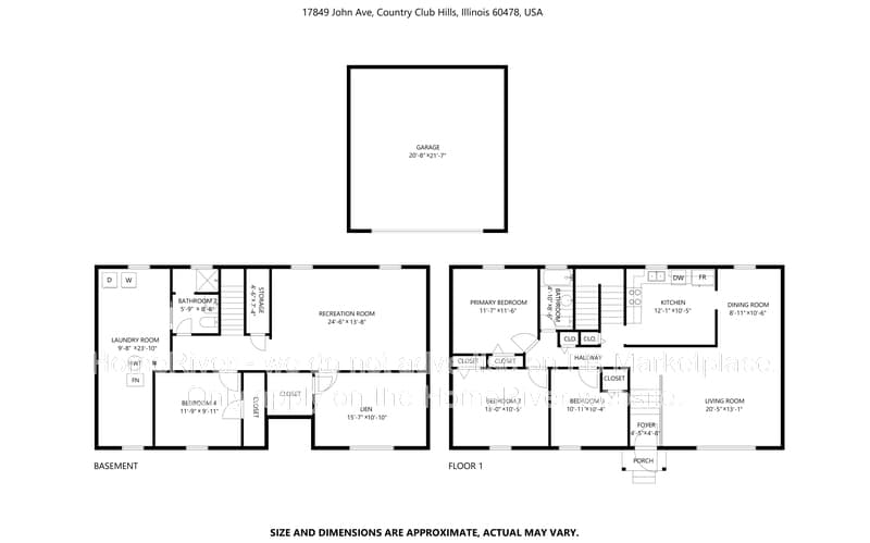 Country Club Hills House: 17849 John Ave