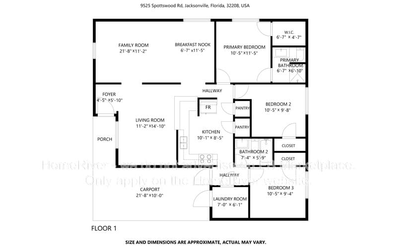Jacksonville House: 9525 Spottswood Rd