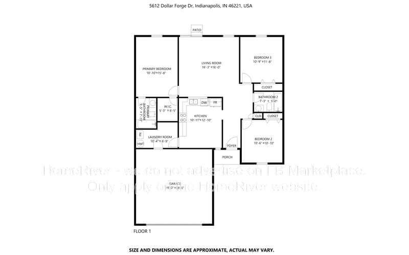 Indianapolis House: 5612 Dollar Forge Dr