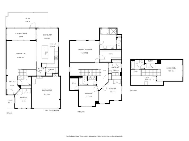 Raleigh House: 7701 Litcham Drive