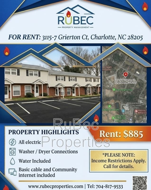 Charlotte Townhome: 3115 Grierton Ct